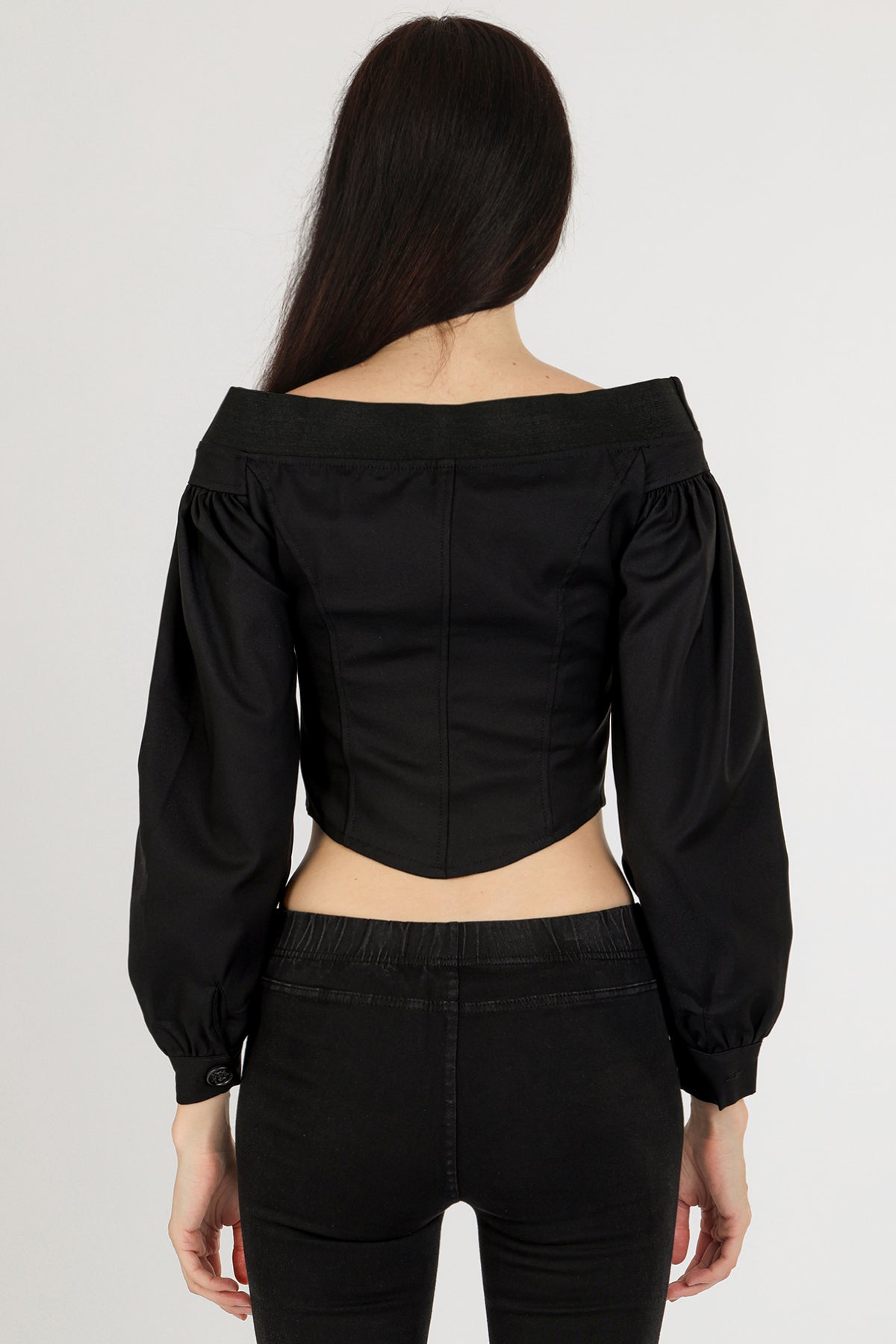Brady Off-Shoulder Zippered Crop Top - Shop Beulah Style