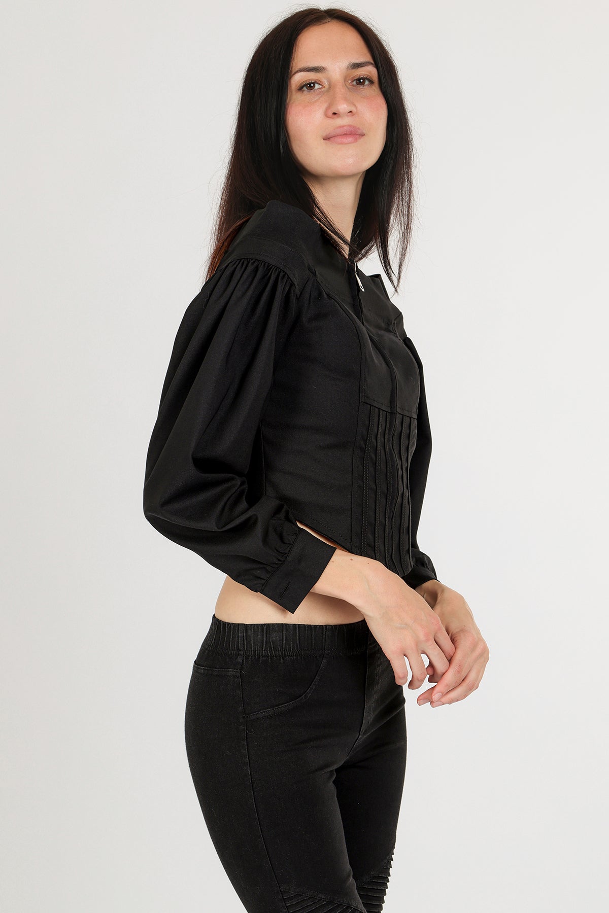 Brady Off-Shoulder Zippered Crop Top - Shop Beulah Style