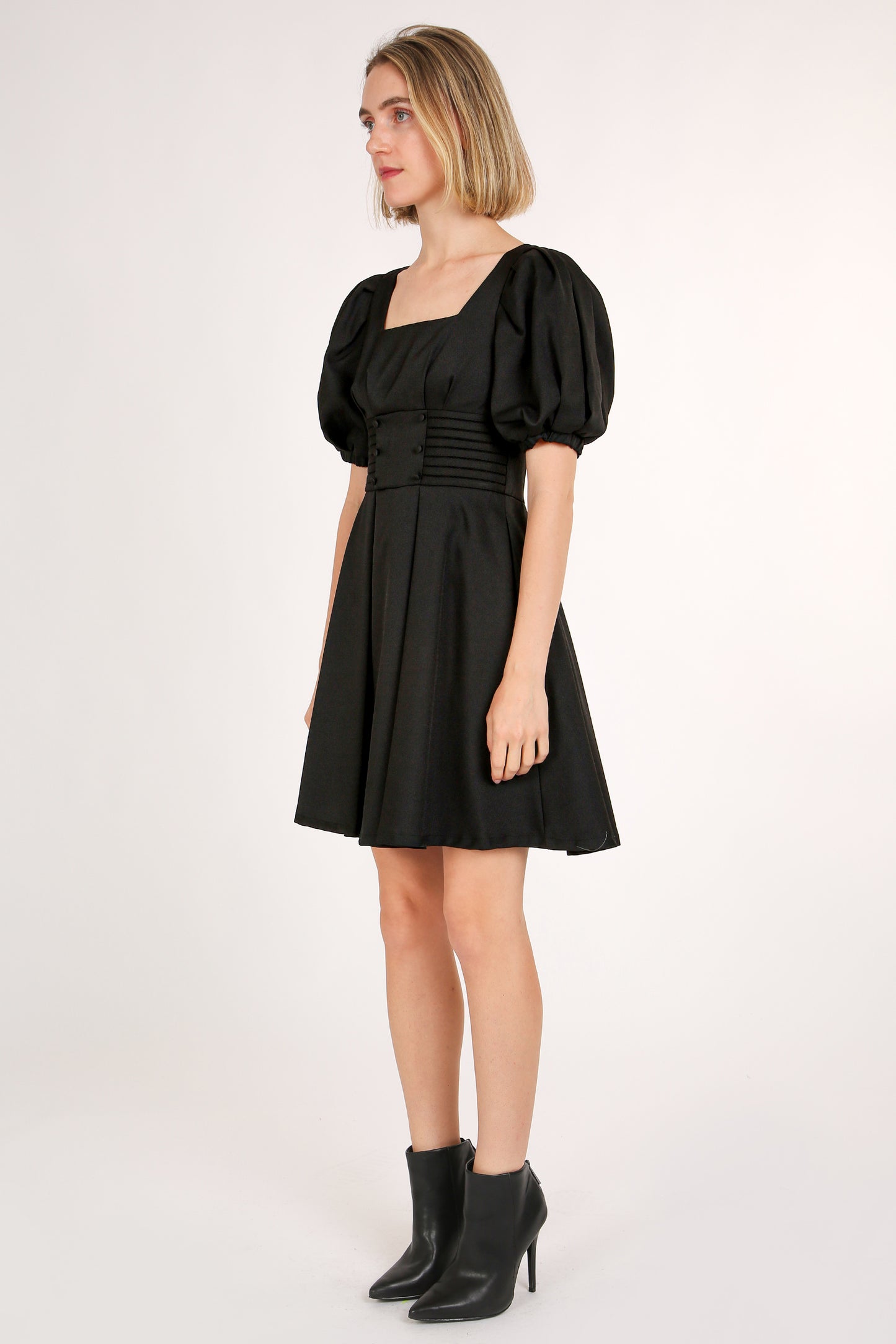 Barbara Smock Waist Belted Mini Dress - Shop Beulah Style