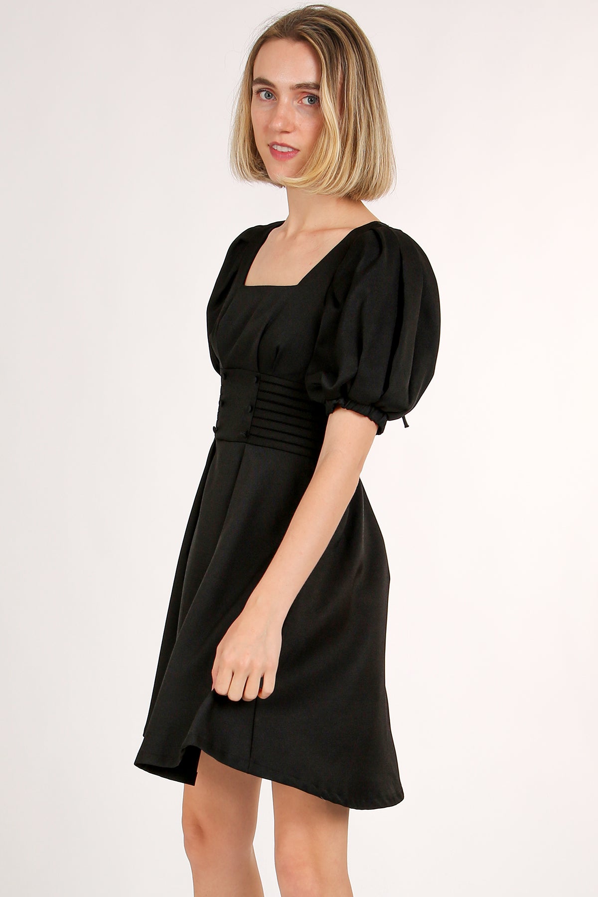 Barbara Smock Waist Belted Mini Dress - Shop Beulah Style