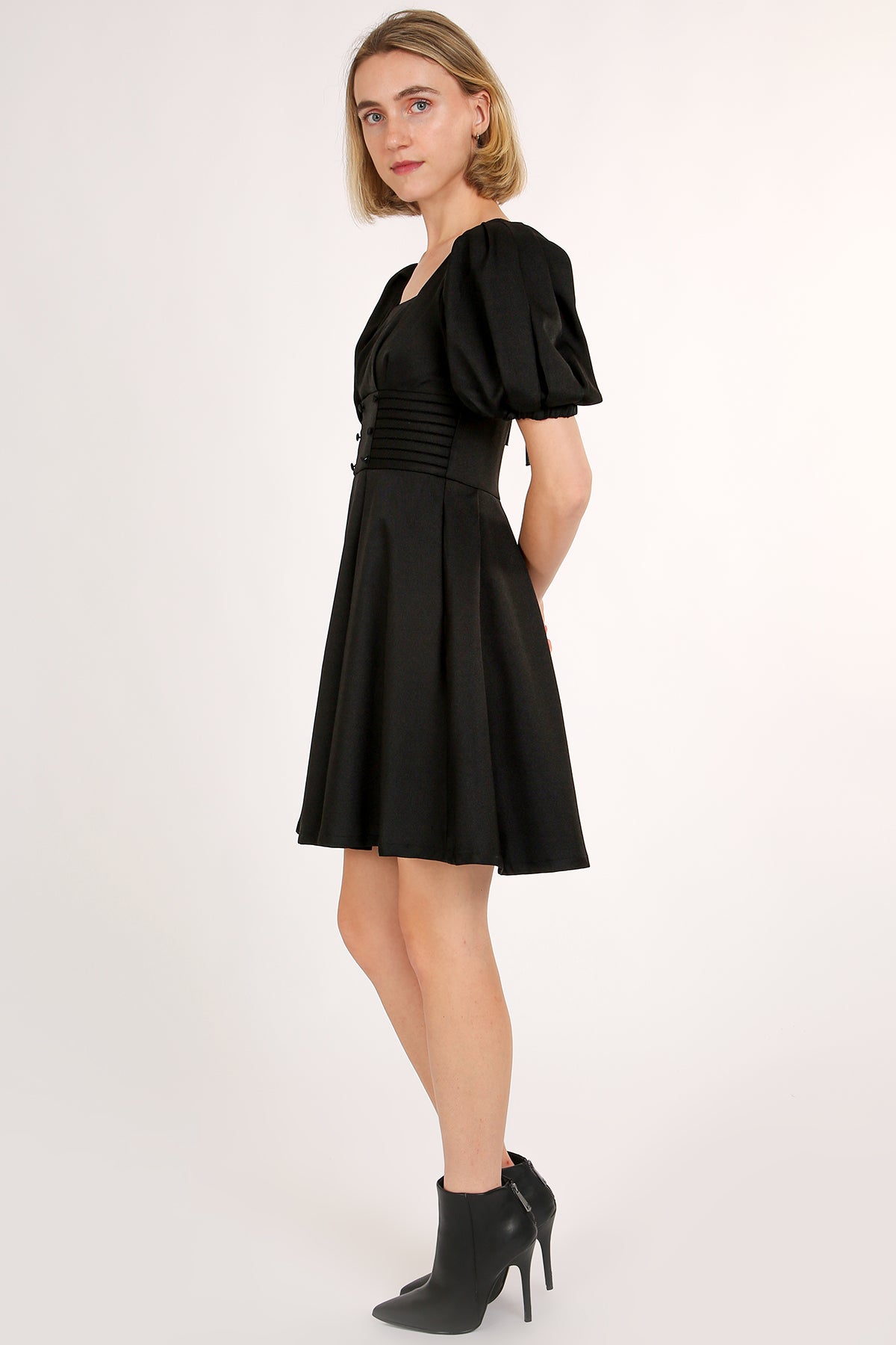 Barbara Smock Waist Belted Mini Dress - Shop Beulah Style