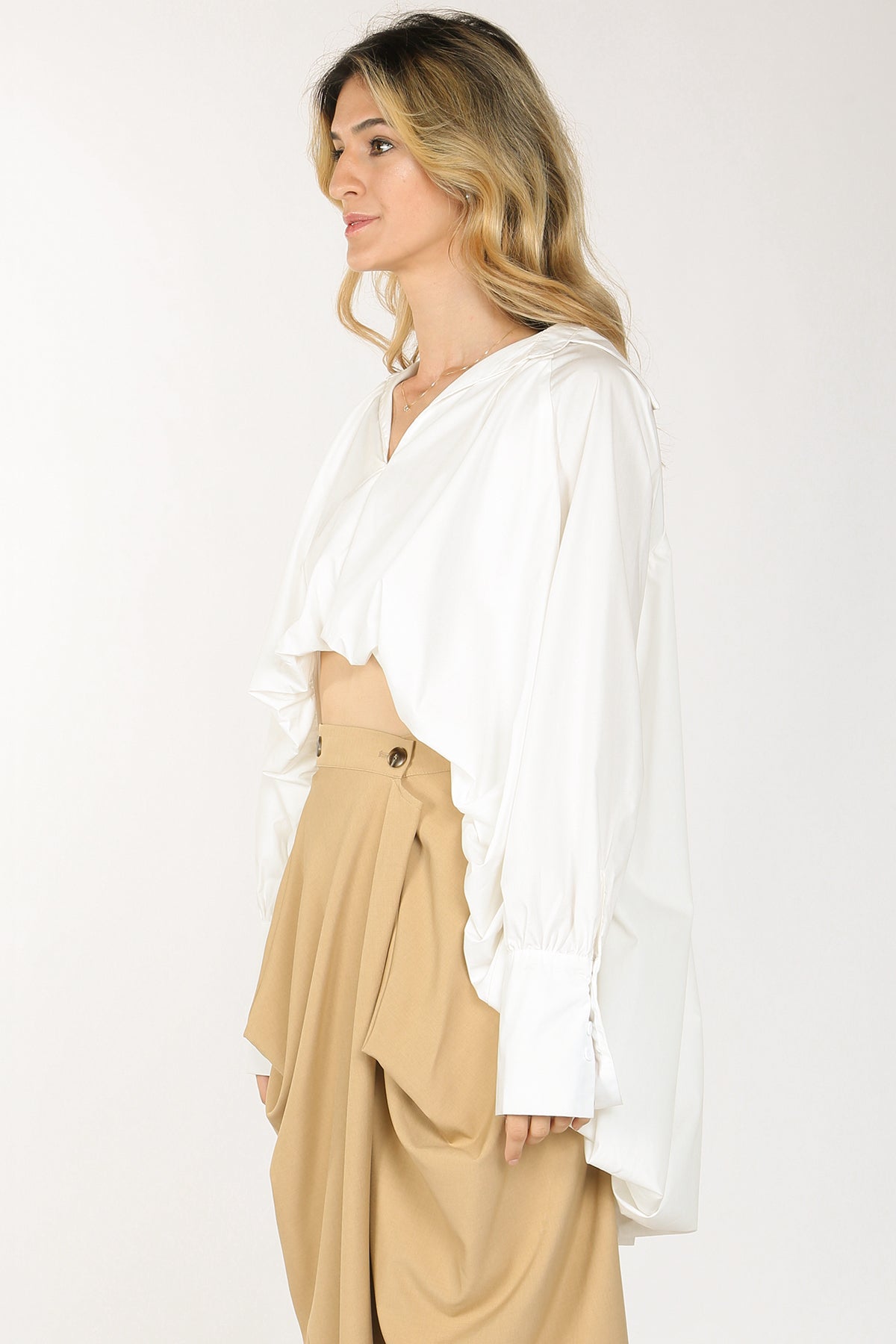 Lowie High Low Balloon Fit Hem Top