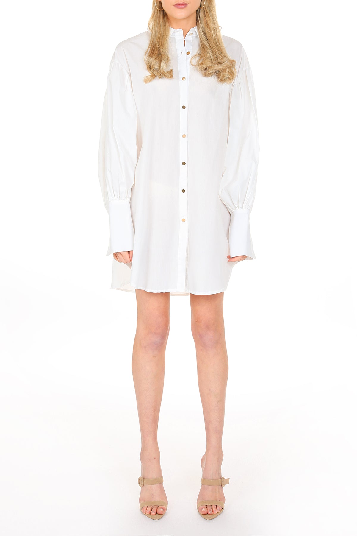 Floyd Billow Sleeve Mini Shirt Dress - Shop Beulah Style