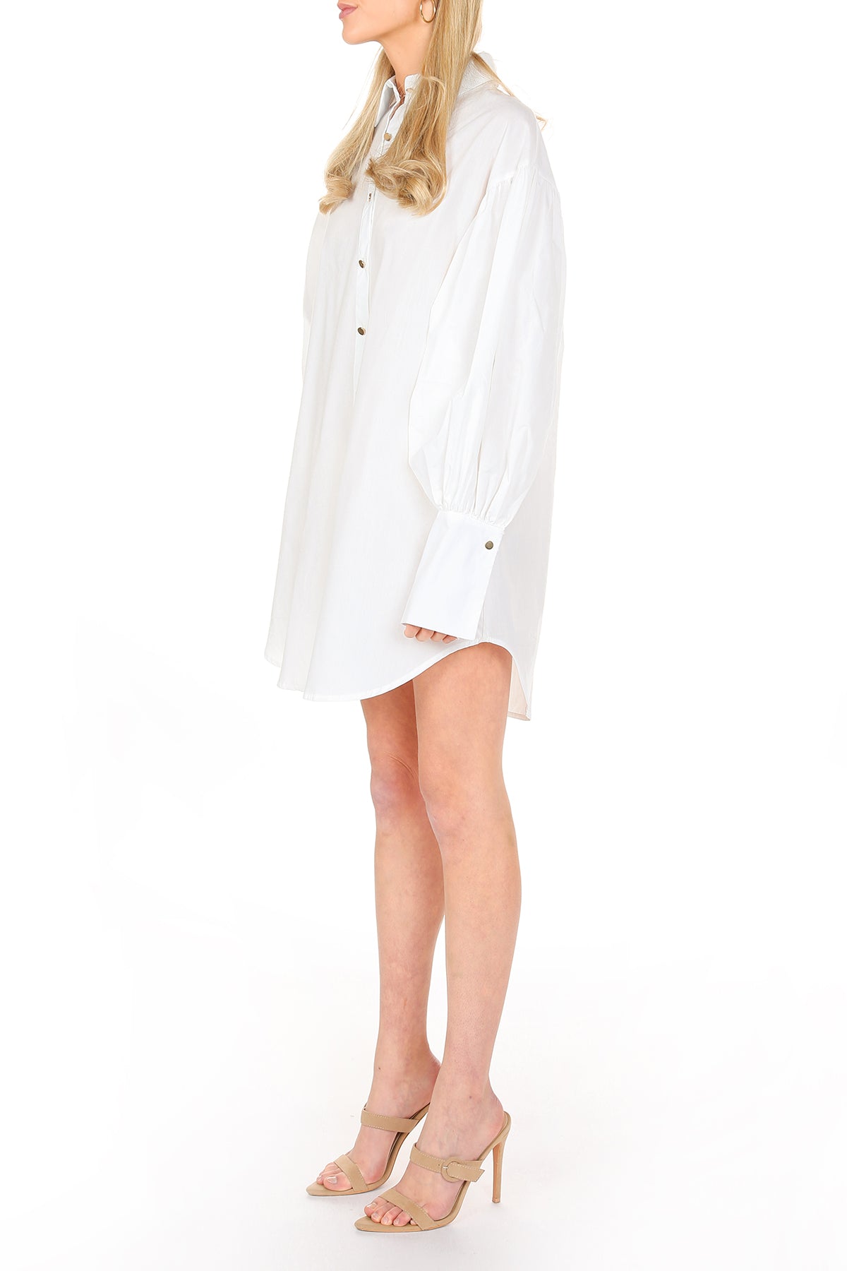 Floyd Billow Sleeve Mini Shirt Dress - Shop Beulah Style