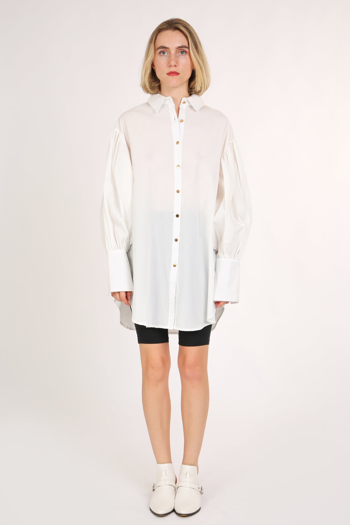 Floyd Billow Sleeve Mini Shirt Dress - Shop Beulah Style