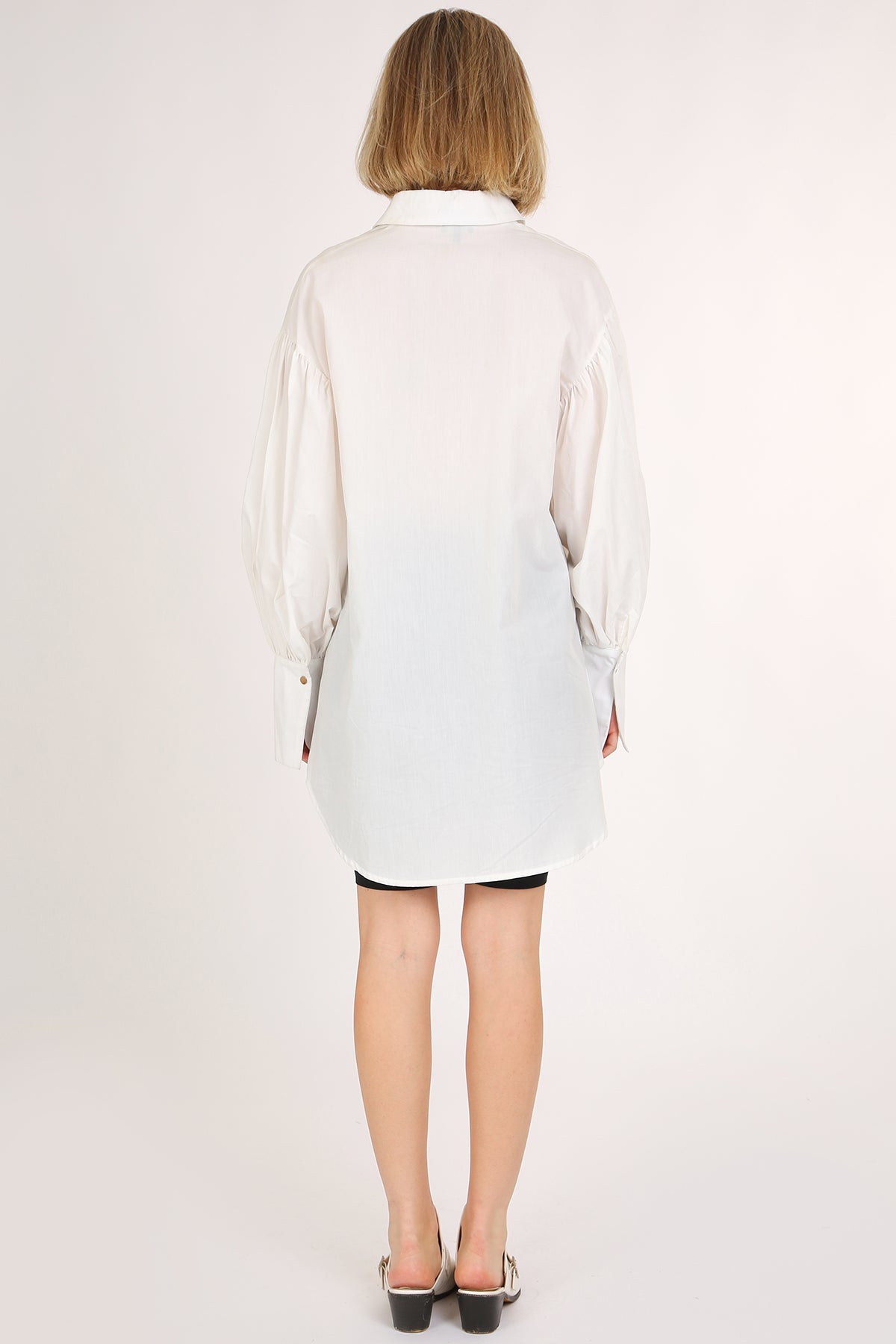 Floyd Billow Sleeve Mini Shirt Dress - Shop Beulah Style
