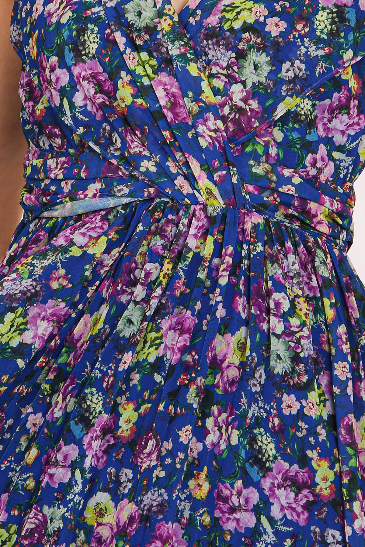 Vivian Floral Print Gradation Sheer Sleeveless Maxi Dress - Shop Beulah Style