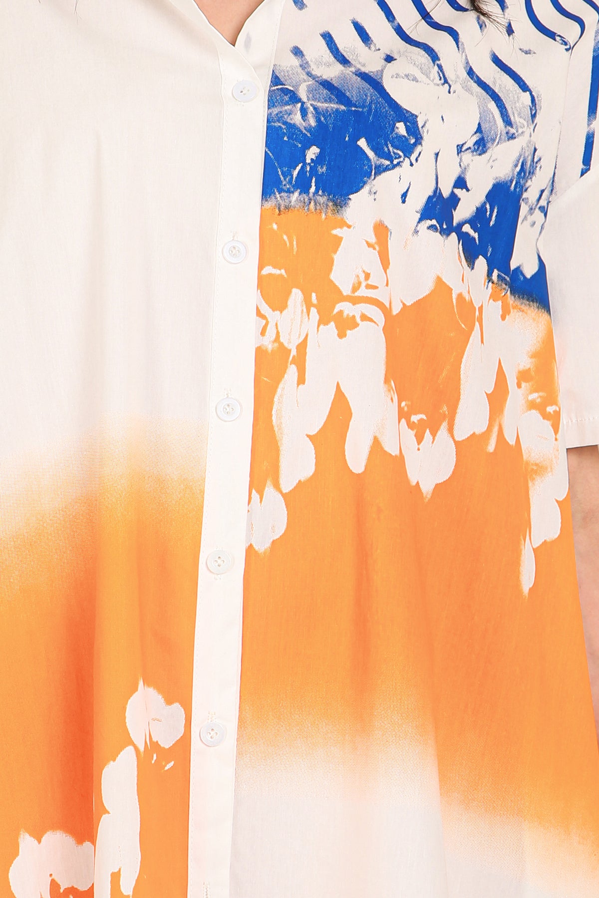 Samuel Multicolor Abstract Printed Midi Shirt Dress - Shop Beulah Style