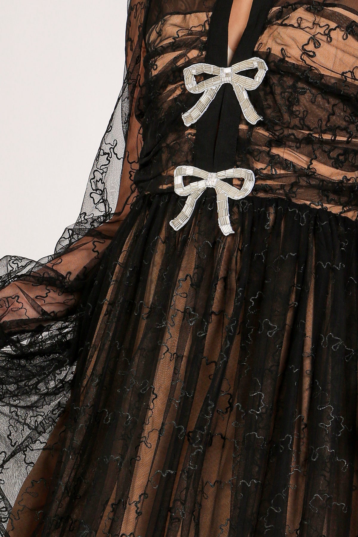 Jonah Embellished & Embroidered Mesh Maxi Dress - Shop Beulah Style