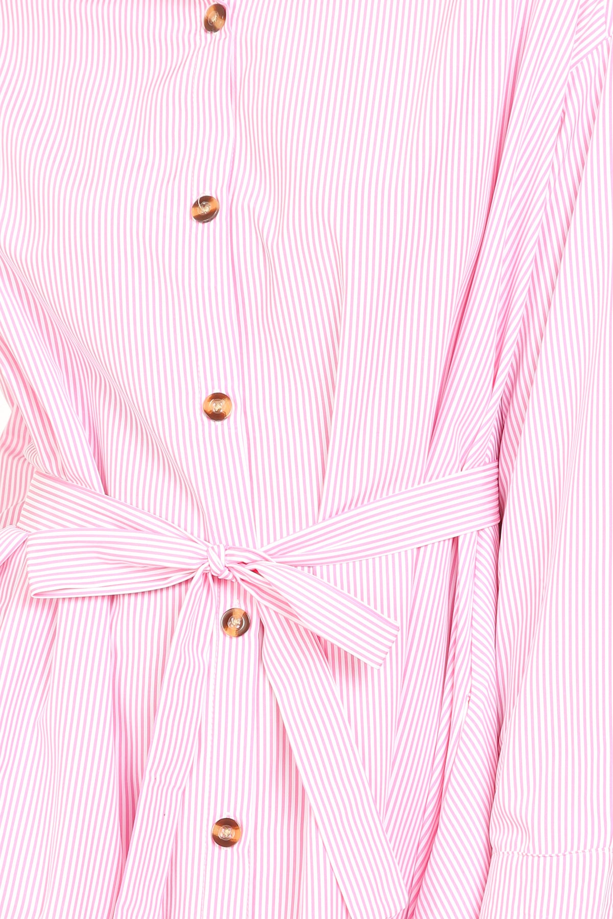 Emerson Belted Stripe Patterned Button Up Midi Dress - Shop Beulah Style