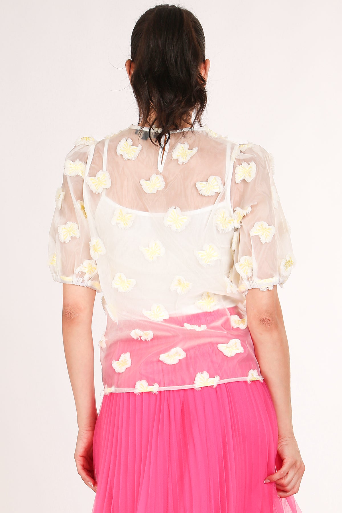 Miabella 3D Butterfly Organza Top - Shop Beulah Style