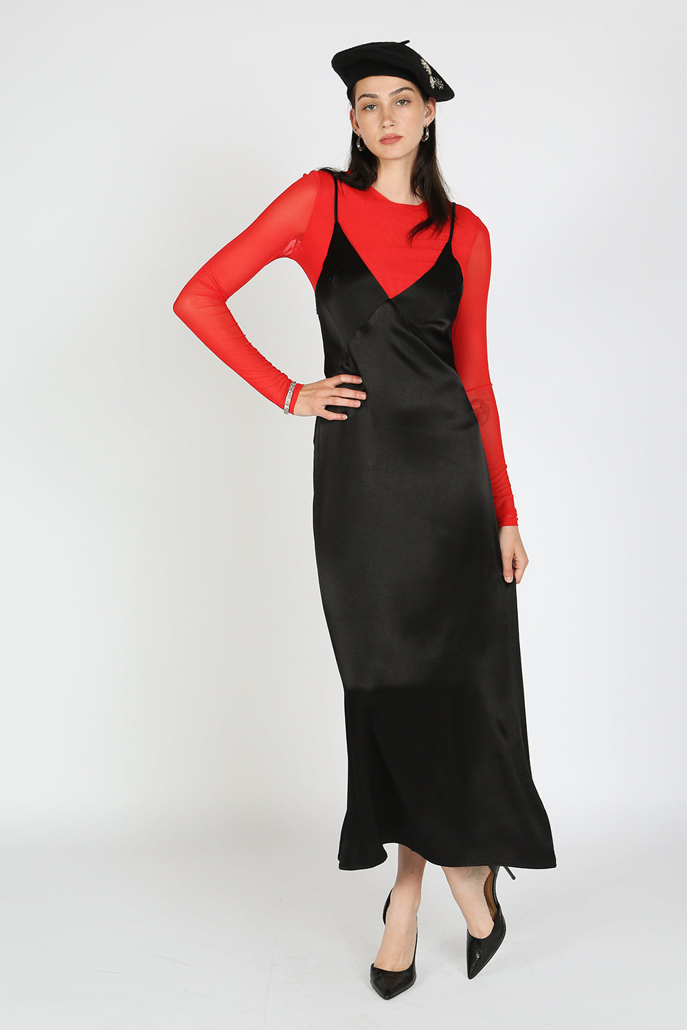 Josiah Silky Classic Slip Dress - Shop Beulah Style