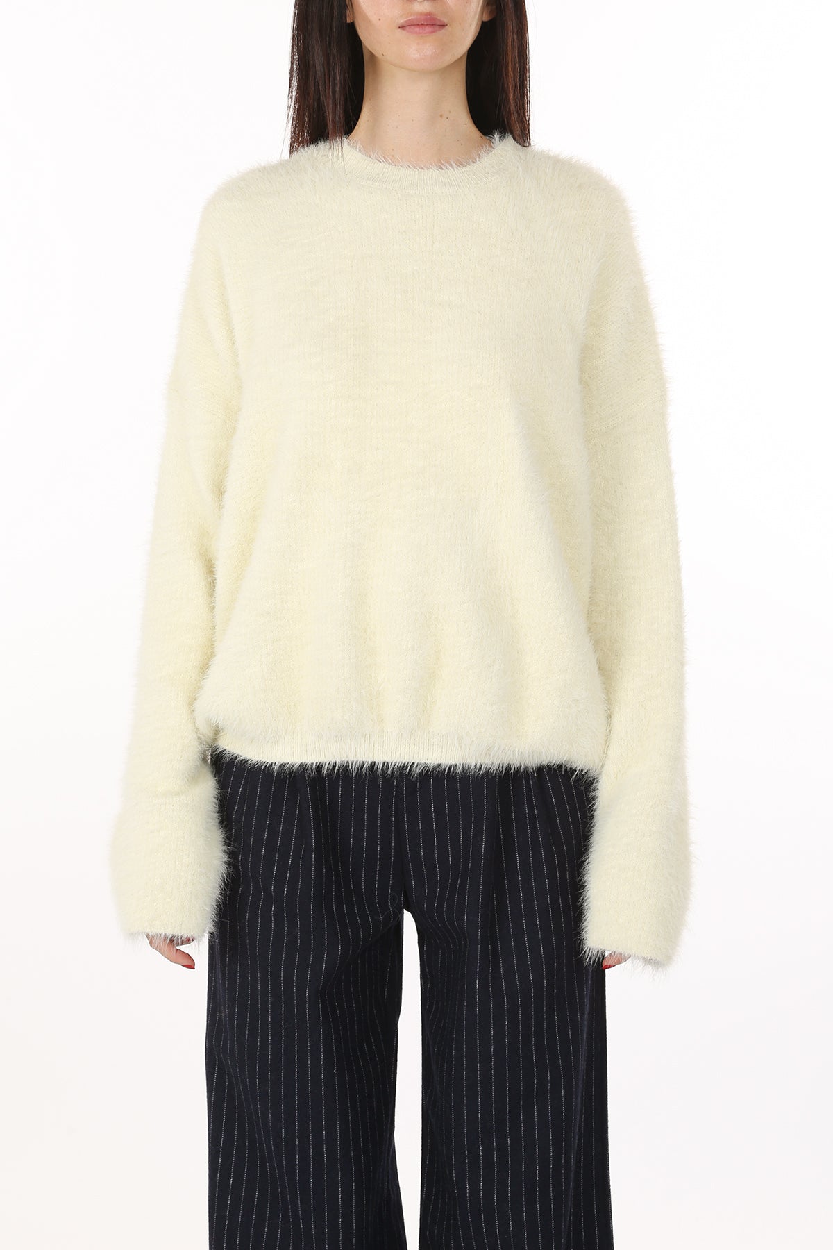 Aurora Fuzzy Alpaca Sweater - Shop Beulah Style