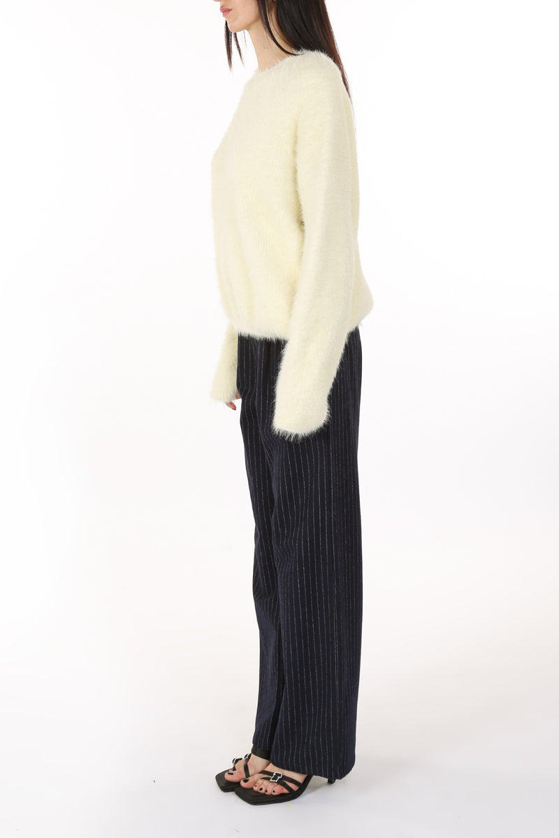 Aurora Fuzzy Alpaca Sweater - Shop Beulah Style