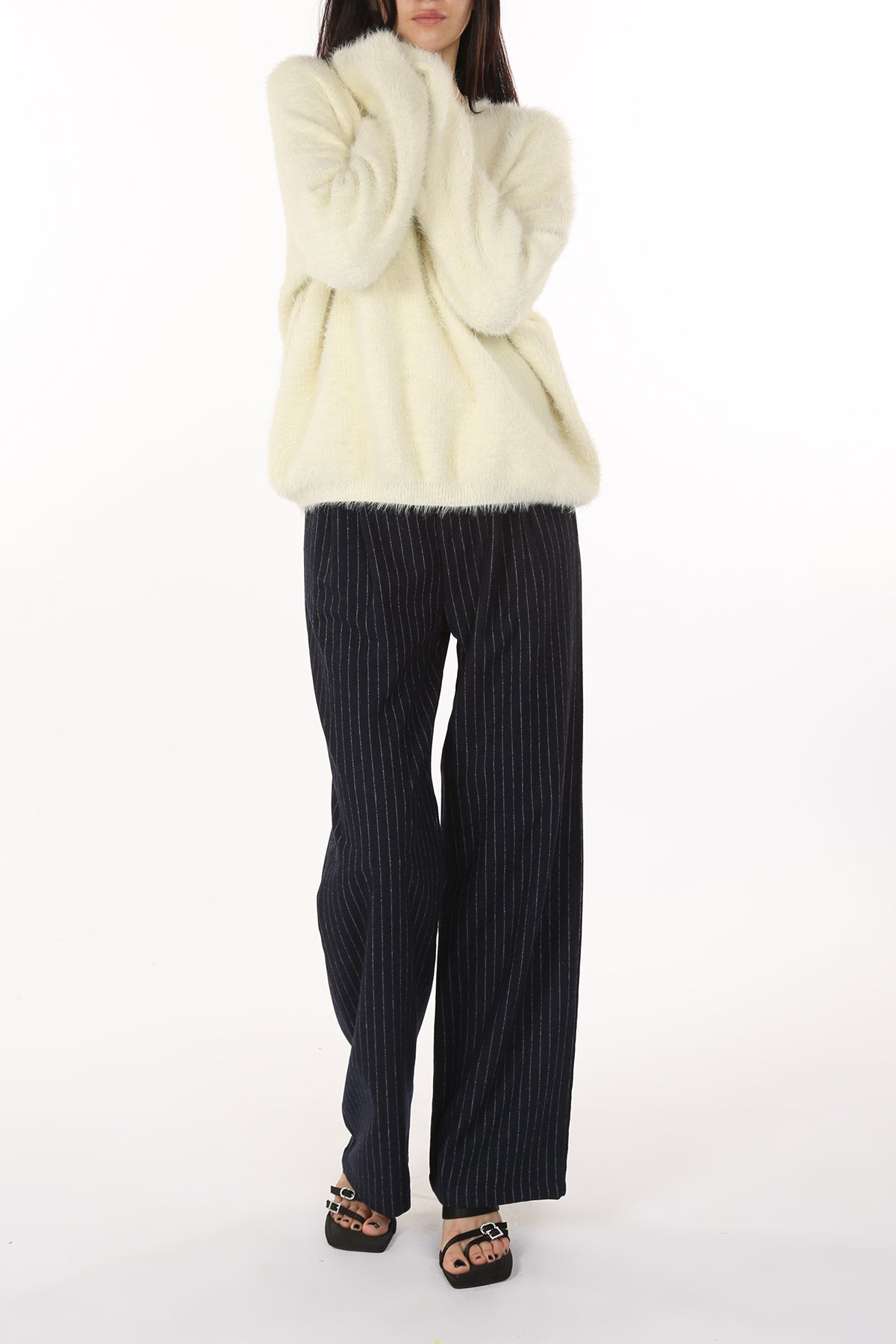 Aurora Fuzzy Alpaca Sweater - Shop Beulah Style