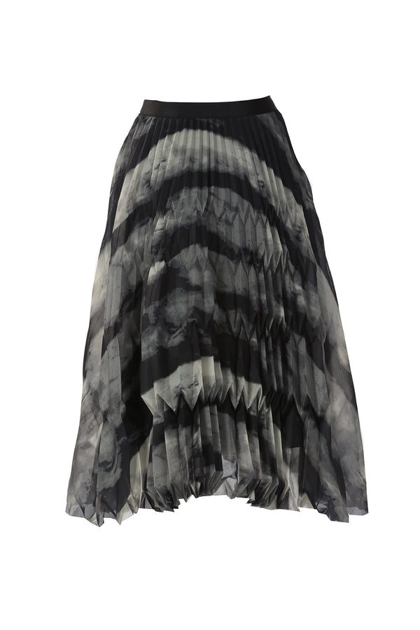 Erica Printed Ruffles Pleat Maxi Skirt - Shop Beulah Style