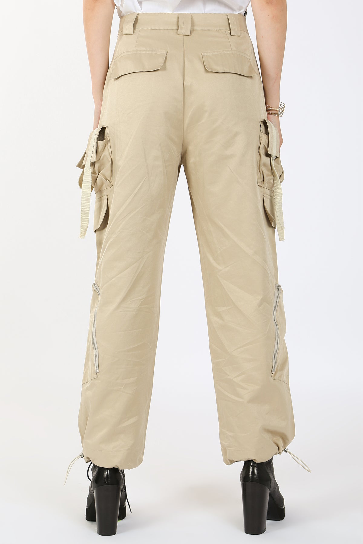 Palmer Strap Detail Cargo Baggy Pants - Shop Beulah Style