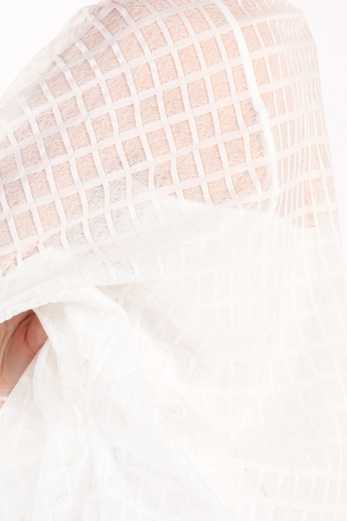 Khloe Hooded Plaid Pattern High-Low Sheer Cardigan - Shop Beulah Style