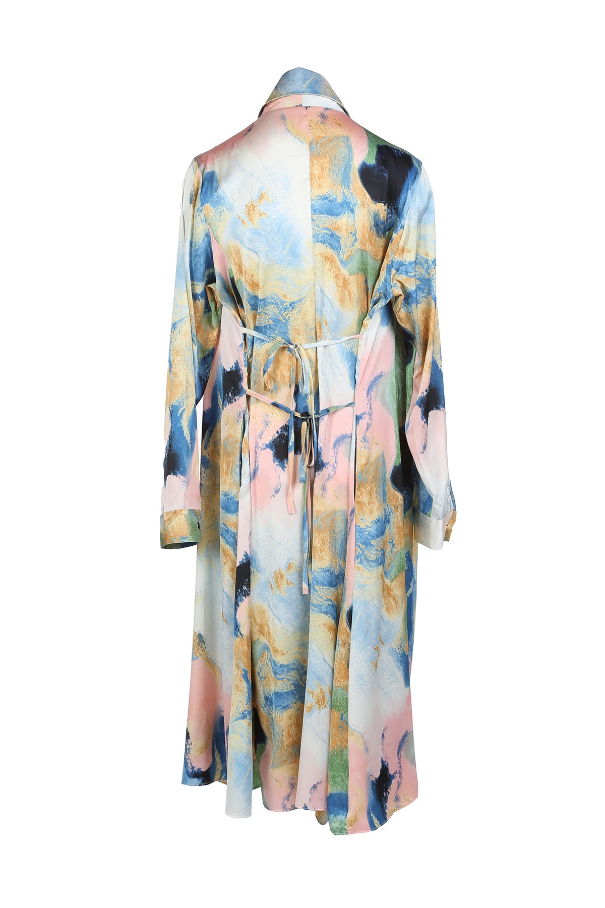 Russ Multi Print Collared Asymmetrical Maxi Dress - Shop Beulah Style