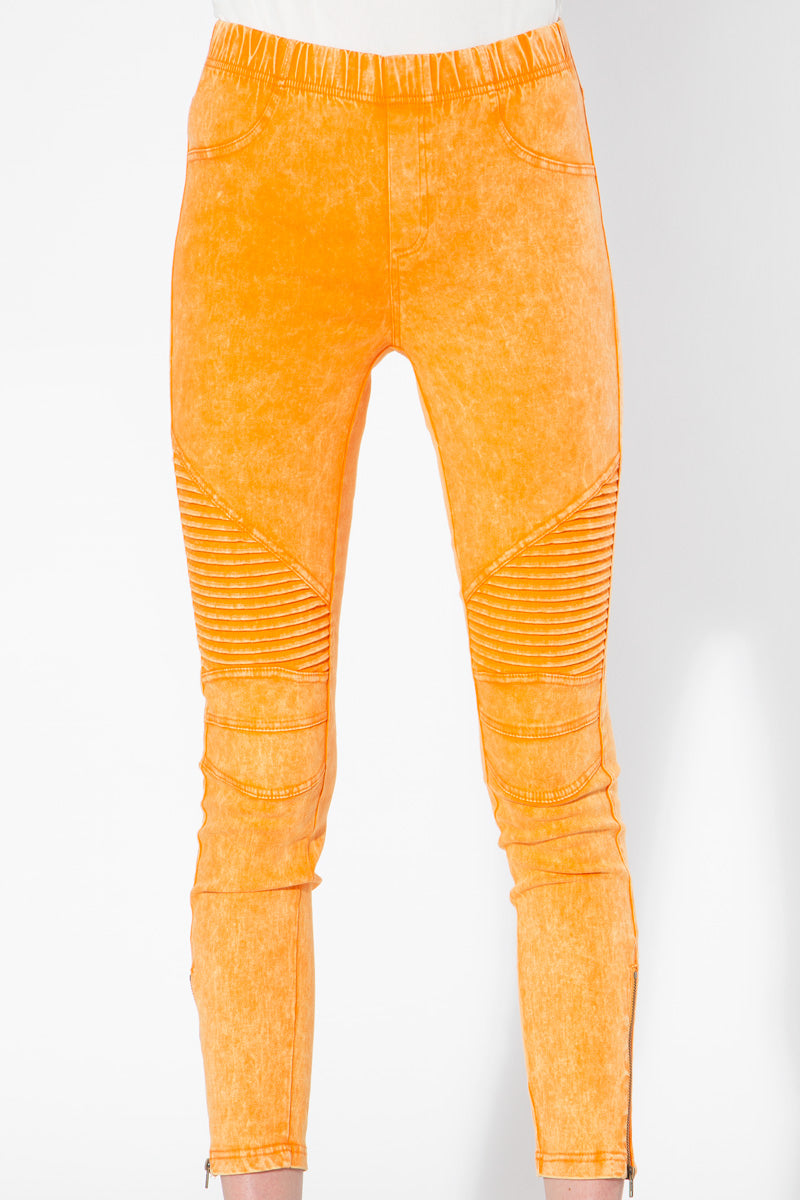 Moto Jeggings - Golden Spice - Shop Beulah Style