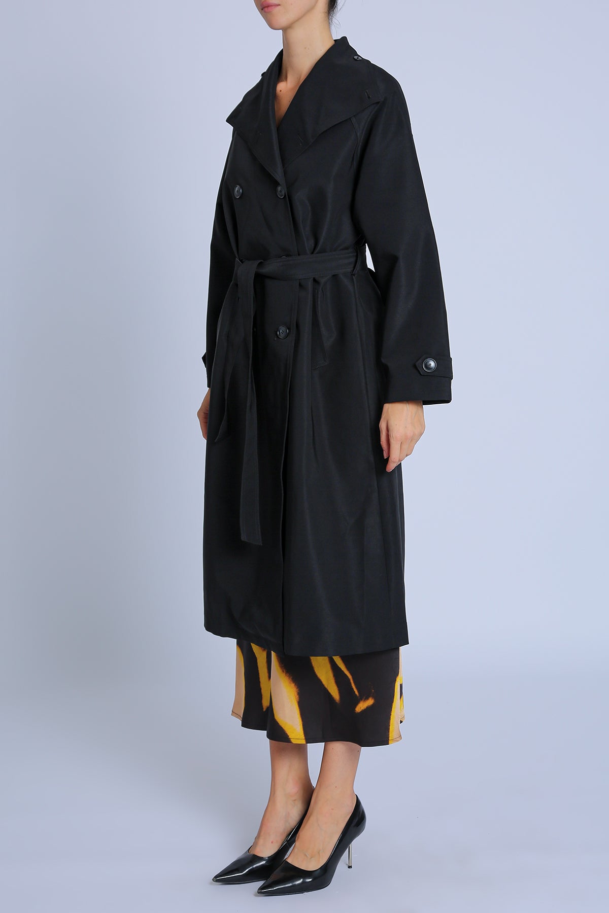 Fiona Double Breasted Trench Coat with Belt - Shop Beulah Style