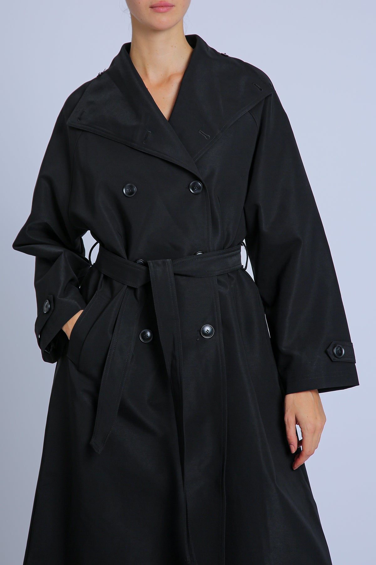 Fiona Double Breasted Trench Coat with Belt - Shop Beulah Style