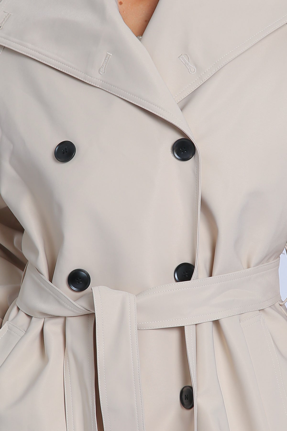 Fiona Double Breasted Trench Coat with Belt - Shop Beulah Style