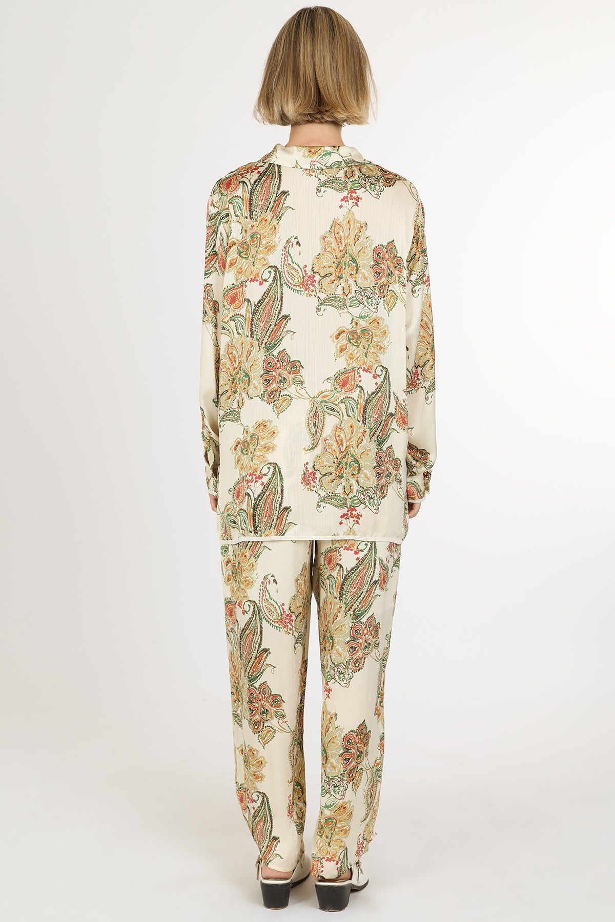 Galvin Floral Paisley Print Shirt & Pants Set
