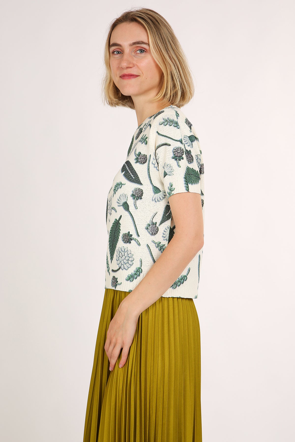 Wendy Leafage Printed Knit Top - Shop Beulah Style