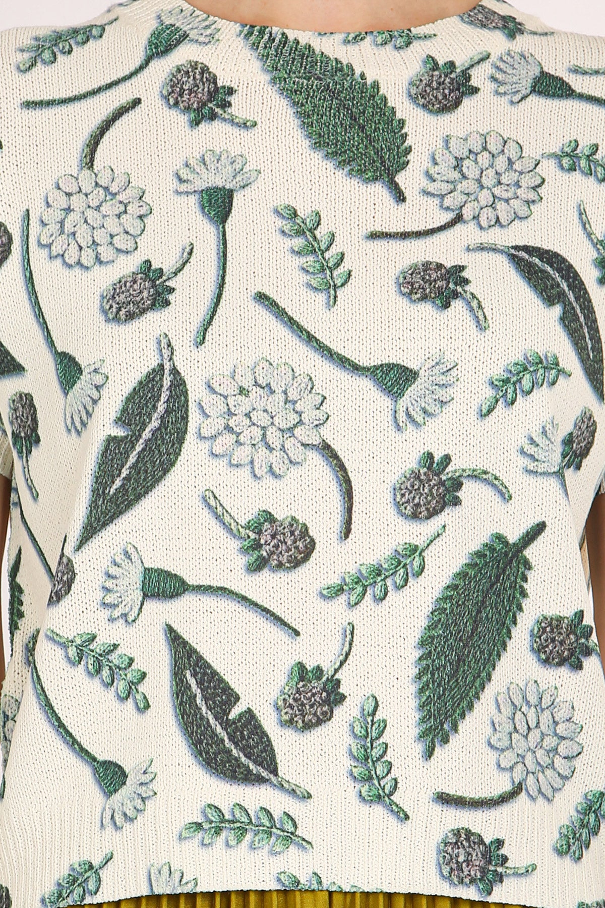 Wendy Leafage Printed Knit Top - Shop Beulah Style
