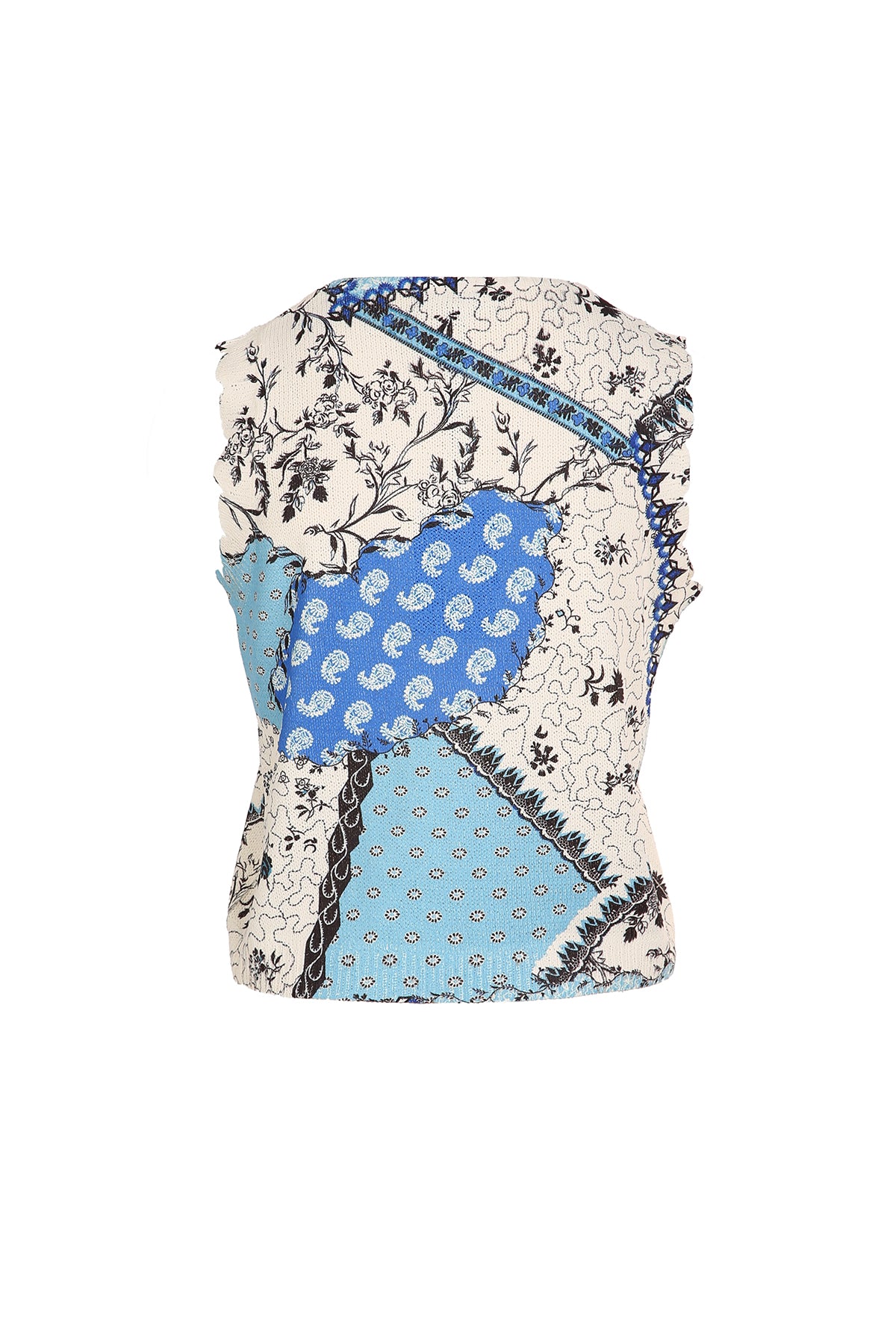 Tyler Floral & Paisley Patchwork Printed Knit Top - Shop Beulah Style