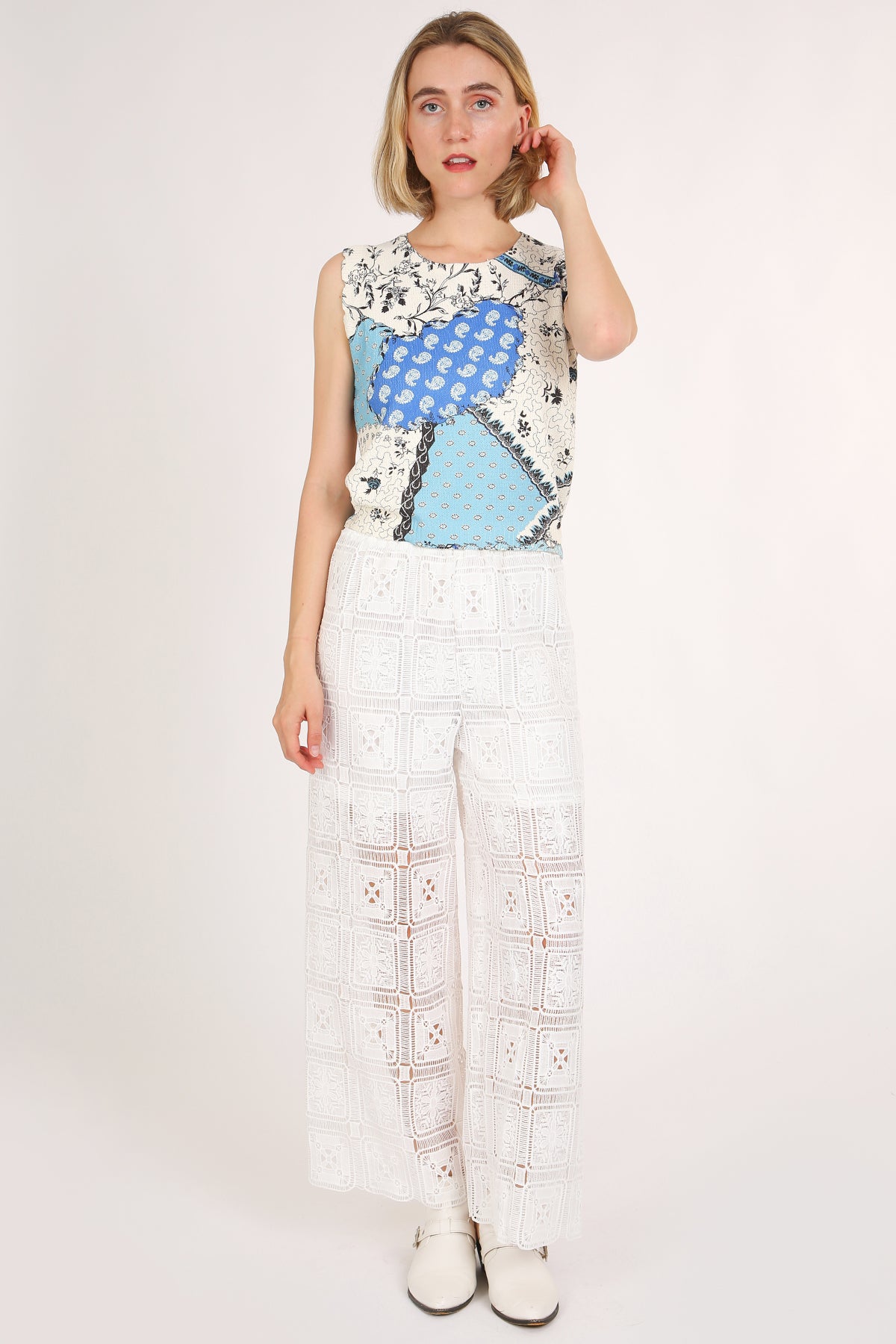 Tyler Floral & Paisley Patchwork Printed Knit Top - Shop Beulah Style