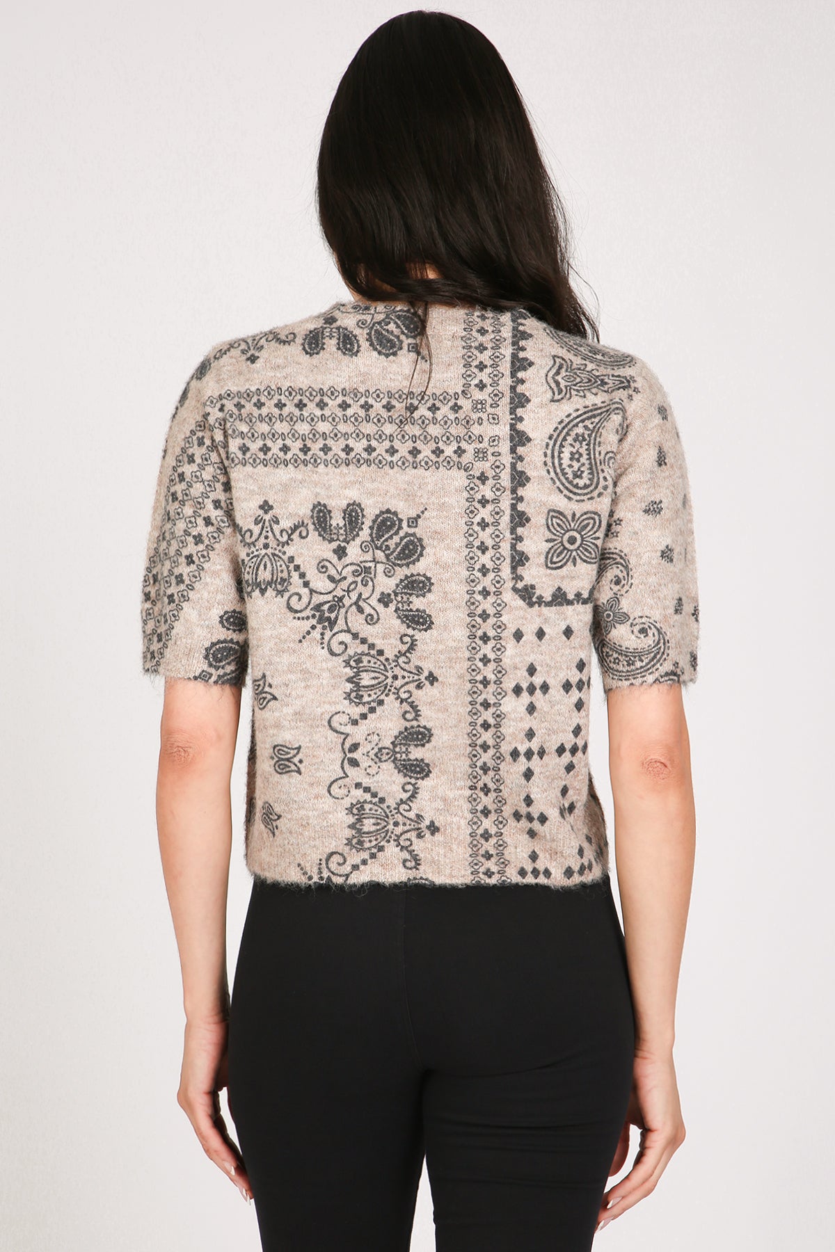 Mason Abstract Paisley Pattern Printed Knit Top - Shop Beulah Style