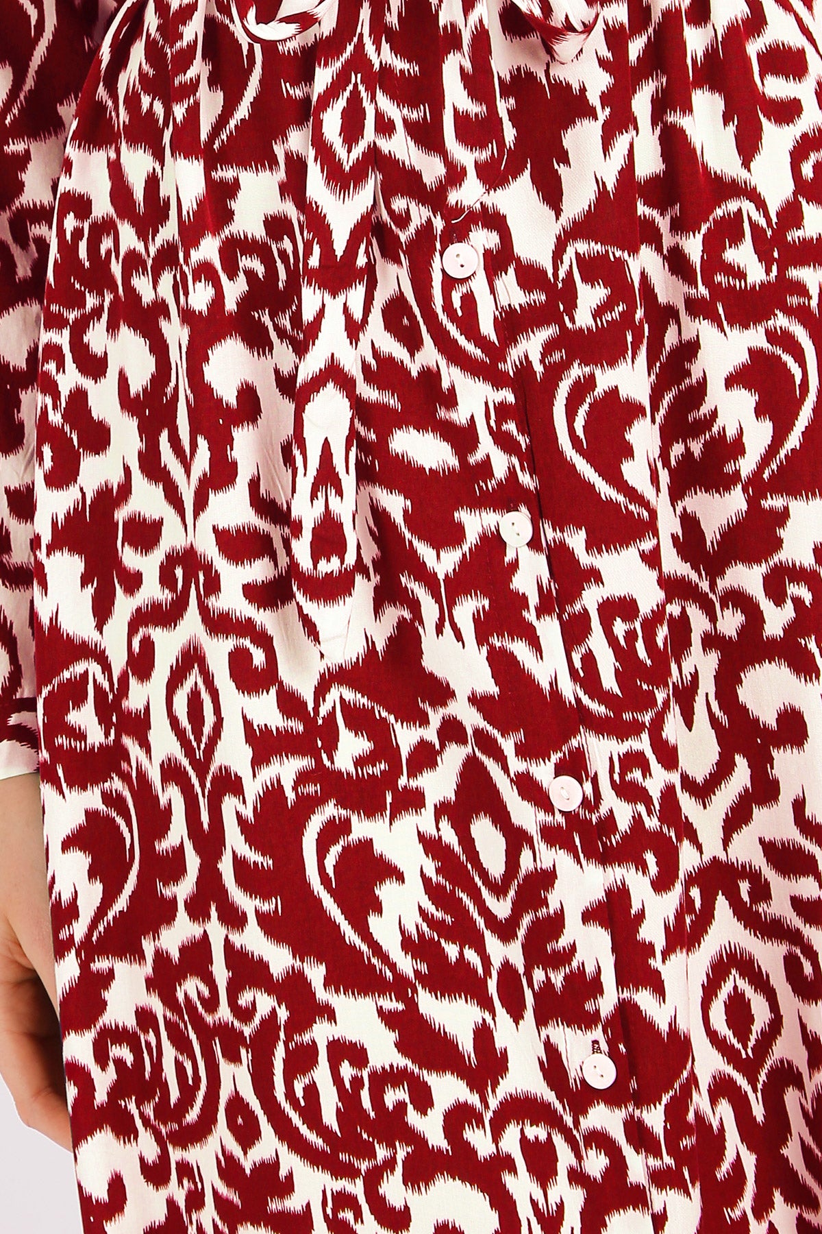 Nicholas Abstract Vintage Printed Maxi Shirt Dress - Shop Beulah Style