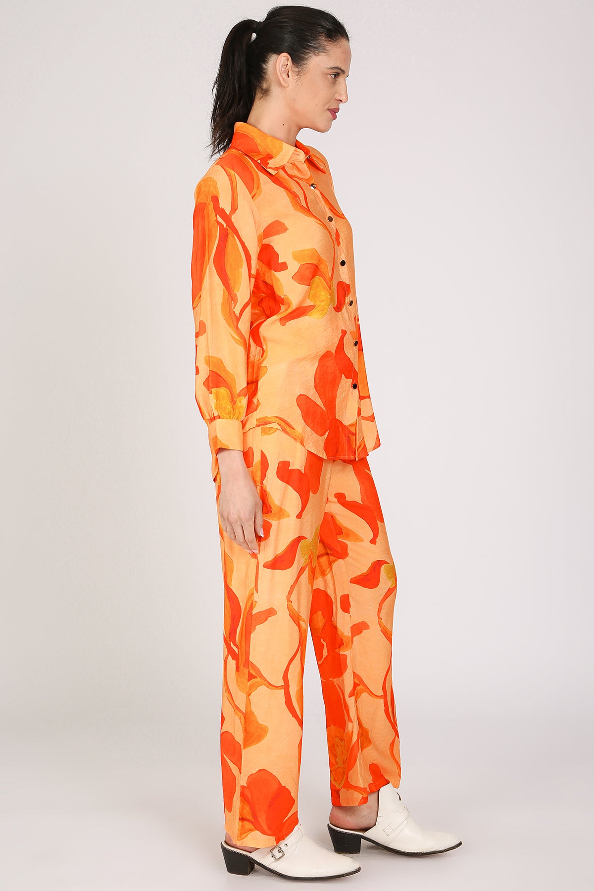 Parker Abstract Tropical Printed Top & Pants Set - Shop Beulah Style