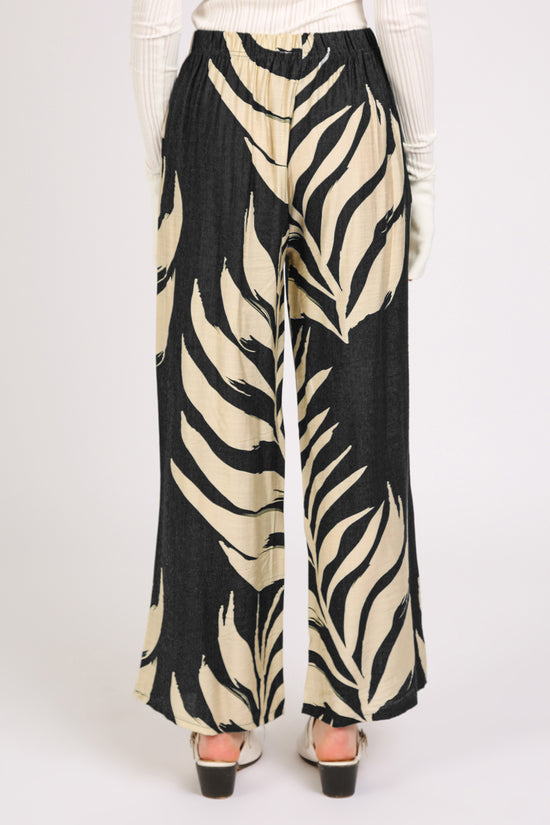 Angela Tropical Botanic Printed Wide Pants - Shop Beulah Style