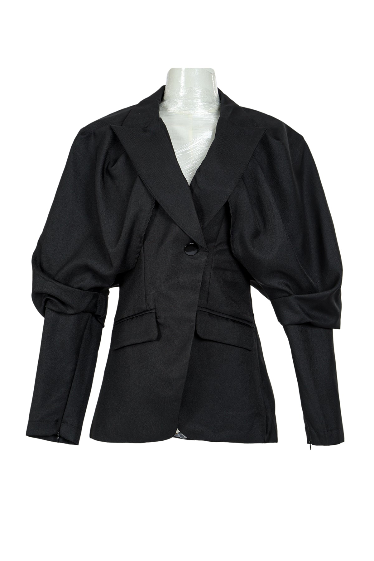 Dennis Loose Puff Single-Breasted Suit Jacket