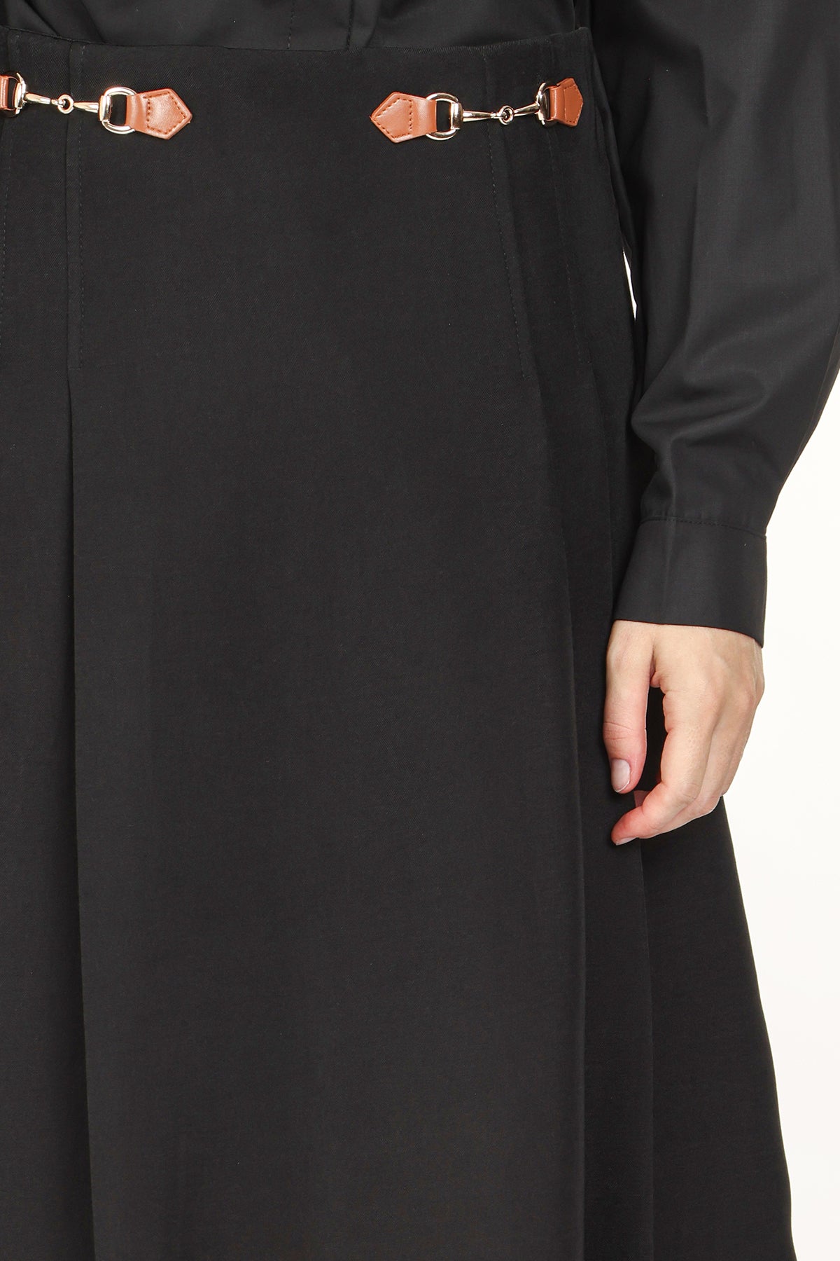 Natalia High Waist Pleated Maxi Dressy Skirt - Shop Beulah Style