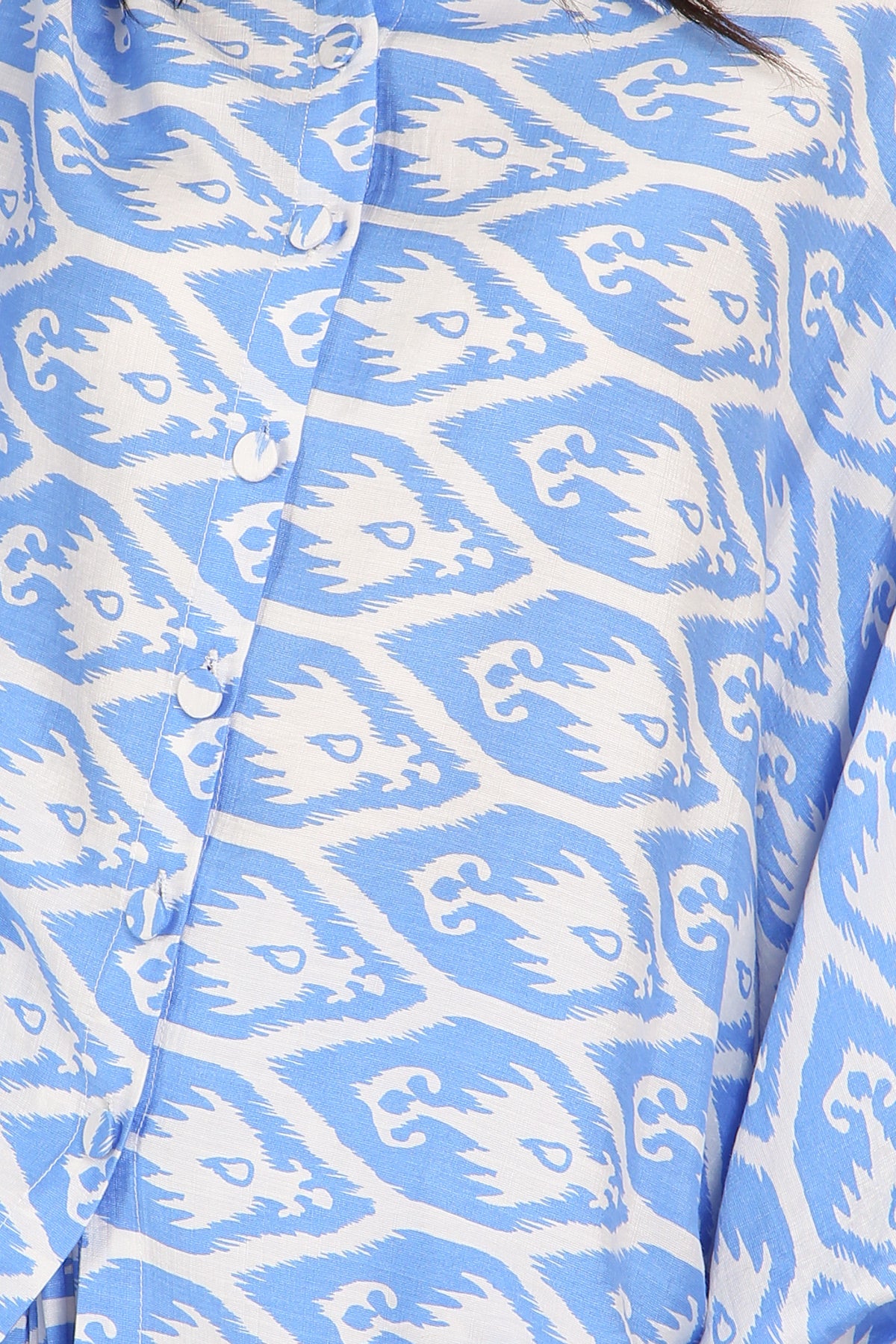 Erika Bohemian Print Shirt & Pleated Pants Set - Shop Beulah Style