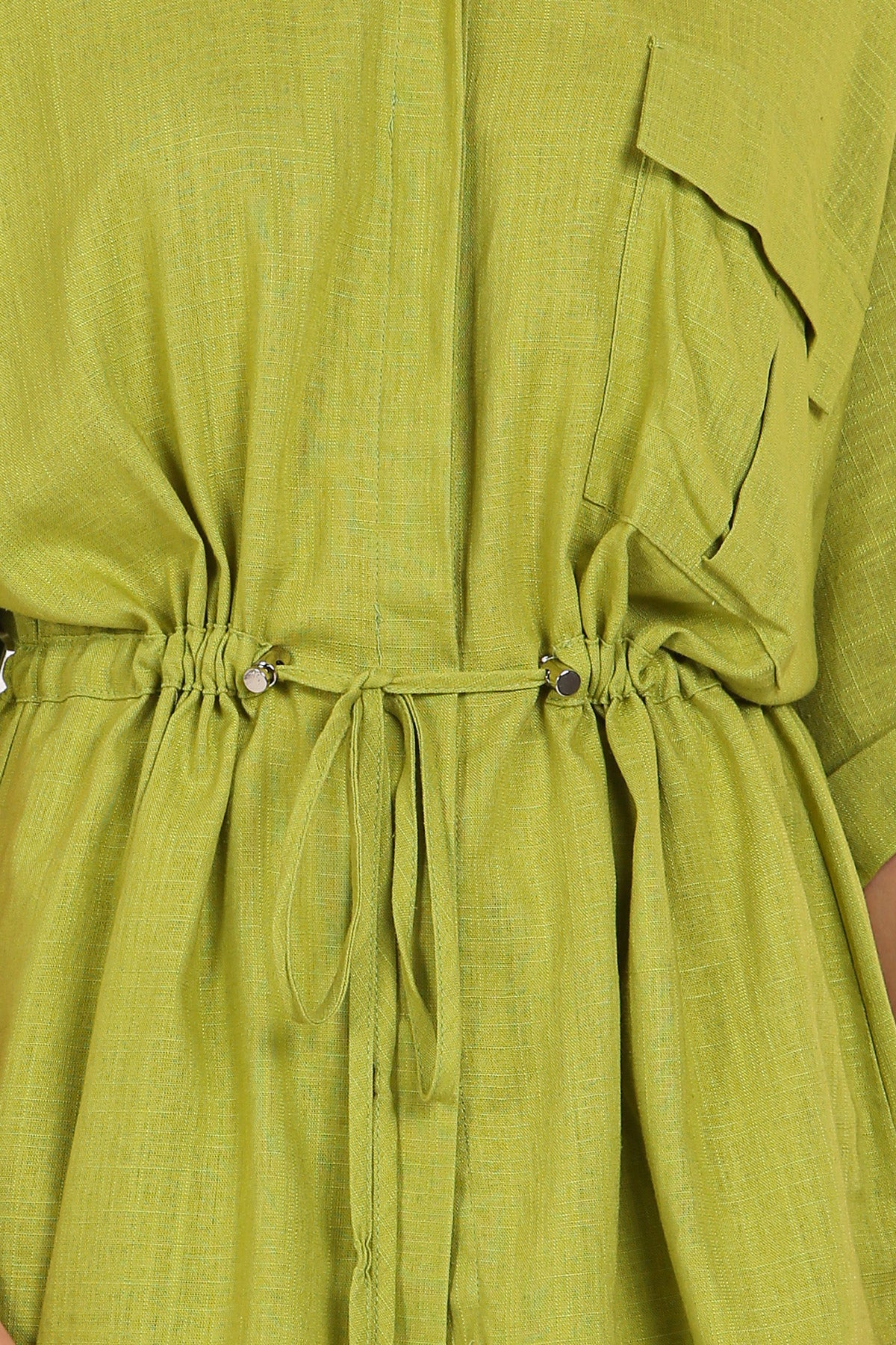 Ann Linen Style Drawstring Top & Pants Set - Shop Beulah Style