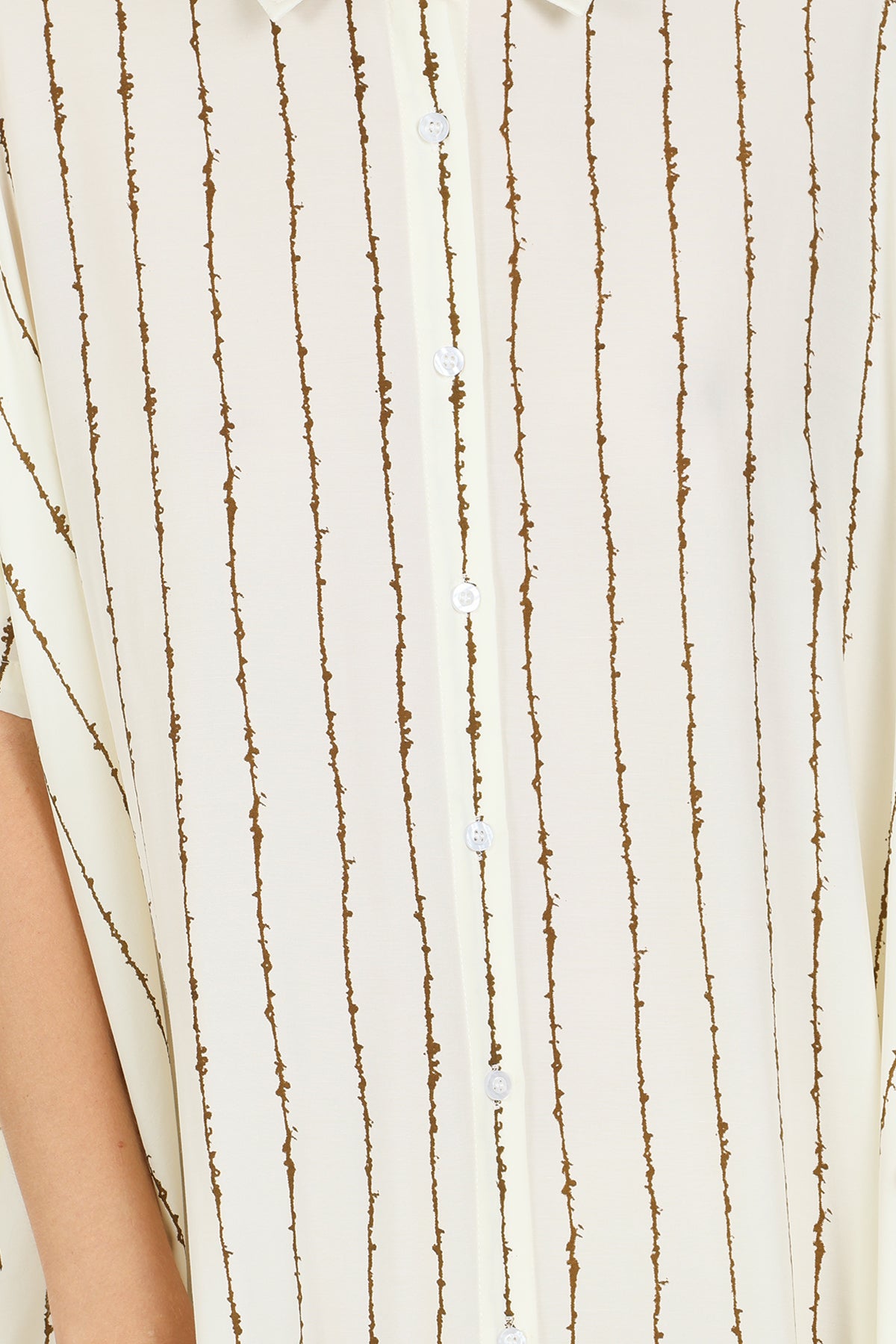Sarah Stripe Patterned Midi Shirt Dress - Shop Beulah Style