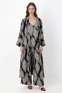 Damask Printed Three-Piece Set