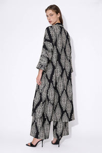Damask Printed Three-Piece Set