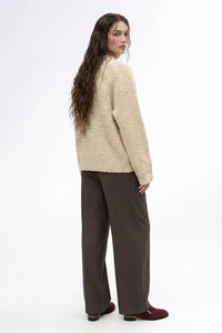 Cashmere Boucle Pullover Oversized Sweater
