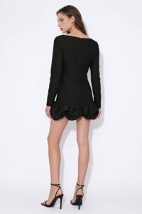 Bubble Hem Mini Dress
