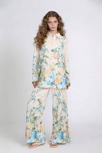 Floral Print Relaxed Resort Set