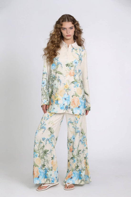 Floral Print Relaxed Resort Set