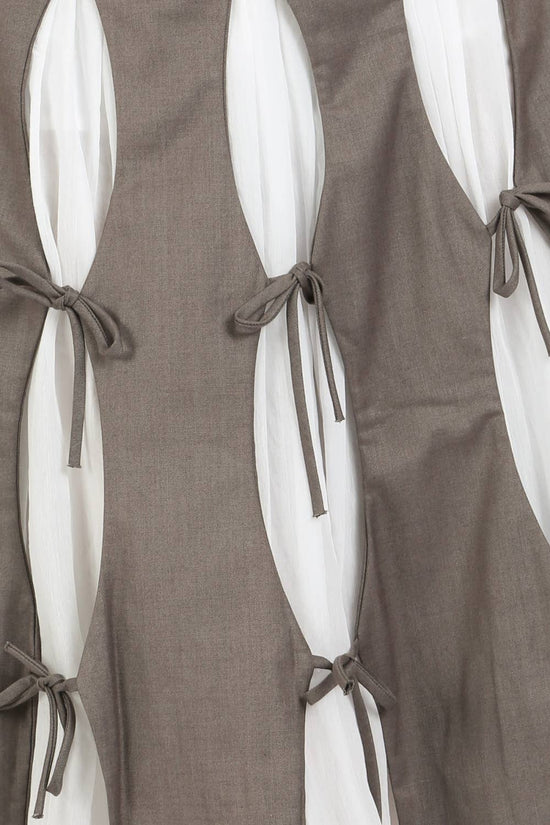 Deconstructed Cut-Out Midi Skirt
