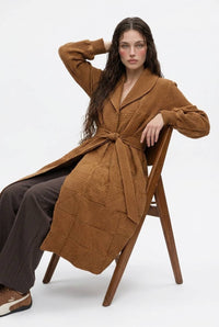 Architectural Geometric Pleated Wrap Coat