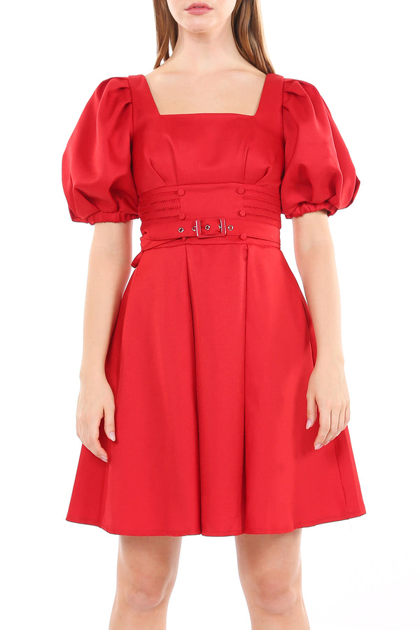 Summer Smock Waist Belted Mini Dress - Shop Beulah Style